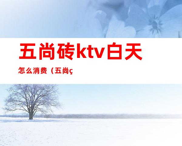 五尚砖ktv白天怎么消费（五尚砖ktv电话）