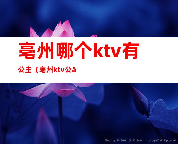 亳州哪个ktv有公主（亳州ktv公主带出去）