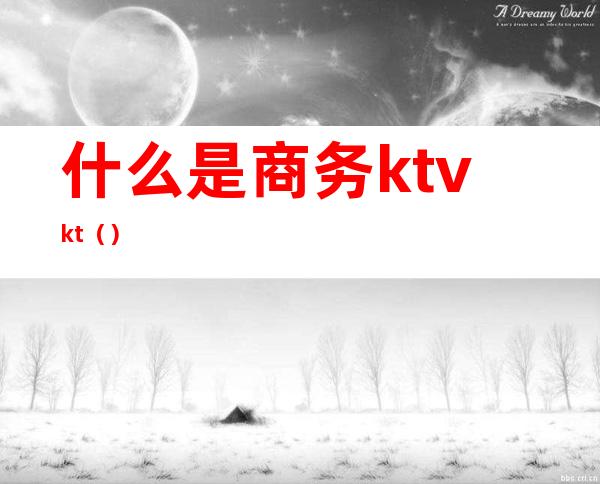 什么是商务ktvkt（）