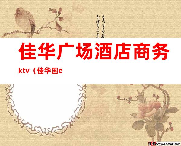 佳华广场酒店商务ktv（佳华国际酒店）