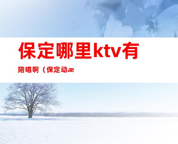 保定哪里ktv有陪唱啊（保定动感地带ktv陪唱）