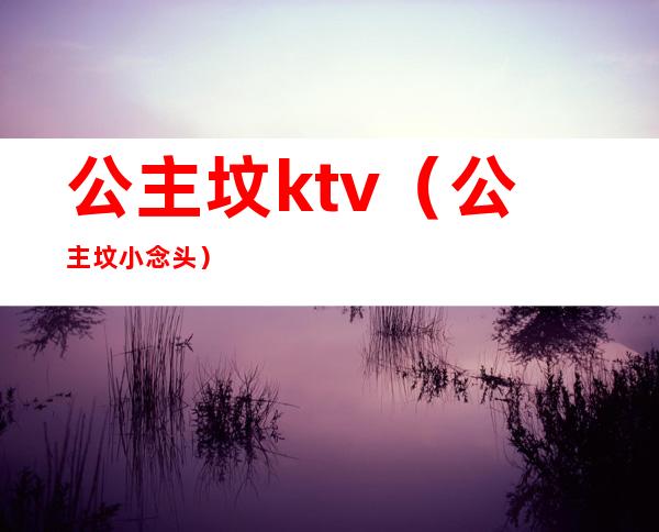 公主坟ktv（公主坟小念头）