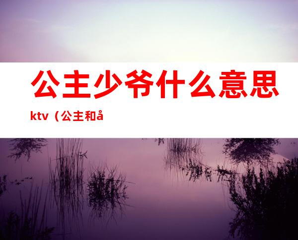 公主少爷什么意思ktv（公主和少爷什么意思）