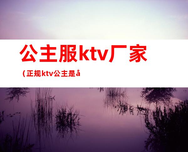 公主服ktv厂家（正规ktv公主是干嘛的）