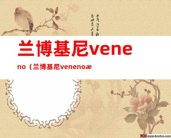 兰博基尼veneno（兰博基尼veneno是大牛吗）