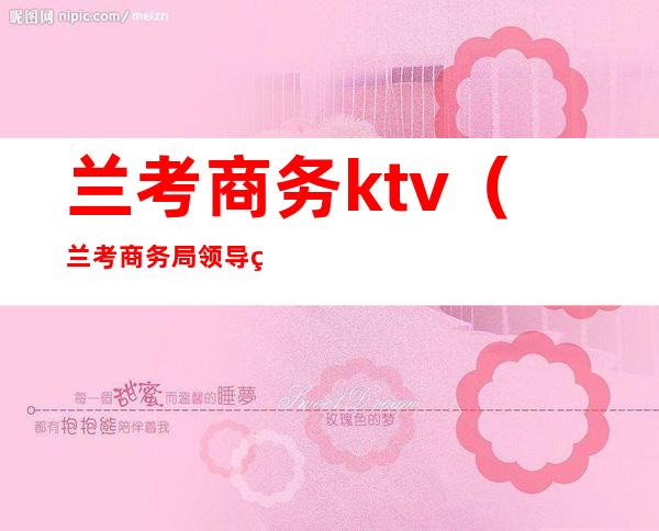 兰考商务ktv（兰考商务局领导班子）