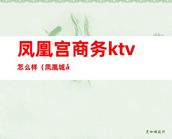 凤凰宫商务ktv怎么样（凤凰城商务KTV）