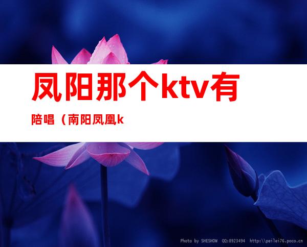 凤阳那个ktv有陪唱（南阳凤凰ktv陪唱）