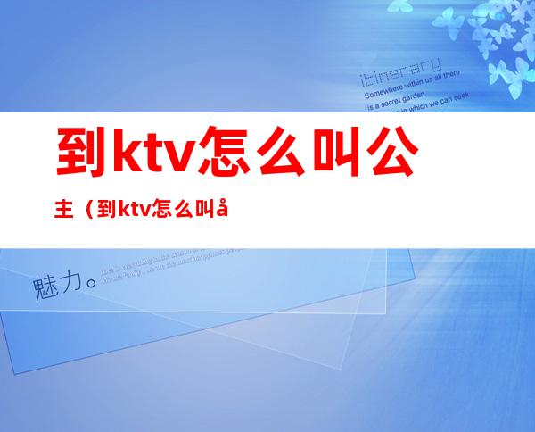 到ktv怎么叫公主（到ktv怎么叫公主）