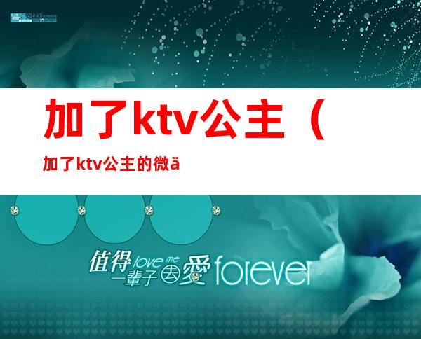 加了ktv公主（加了ktv公主的微信怎么和她聊天）