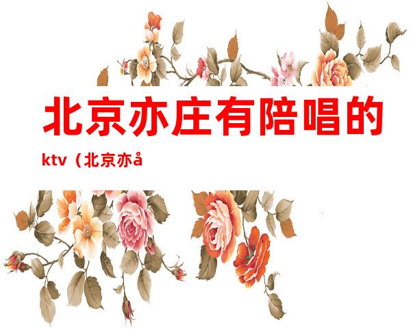 北京亦庄有陪唱的ktv（北京亦庄有姑娘的KTV）