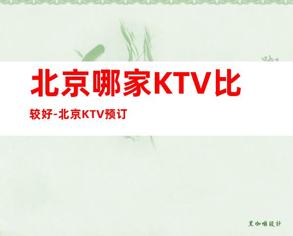 北京哪家KTV比较好-北京KTV预订包间-人均消费