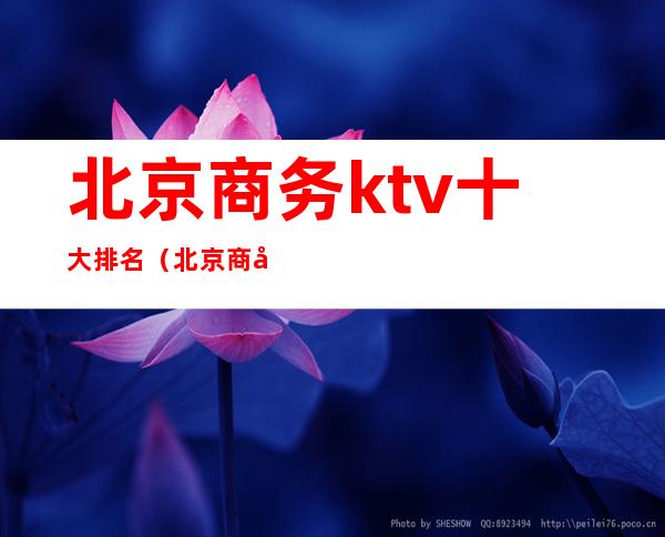 北京商务ktv十大排名（北京商务ktv排行榜前十名）