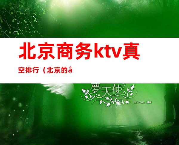 北京商务ktv真空排行（北京的商务ktv）