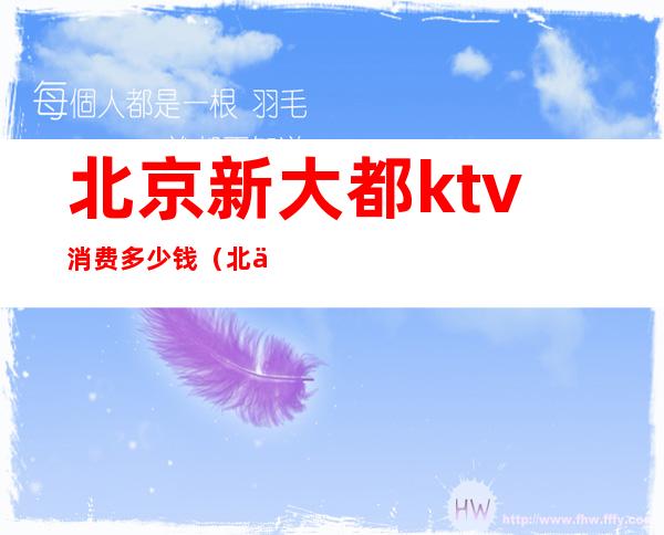 北京新大都ktv消费多少钱（北京新大都ktv消费多少钱）