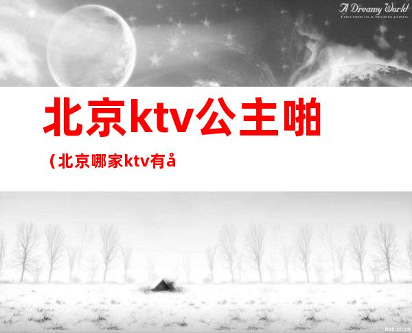 北京ktv公主啪（北京哪家ktv有公主）