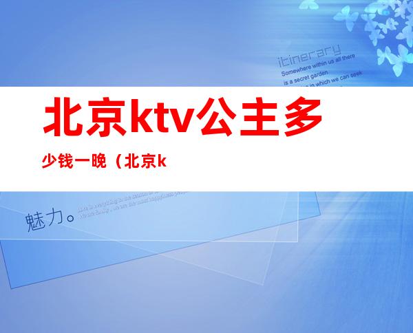 北京ktv公主多少钱一晚（北京ktv包公主一般都多少钱）