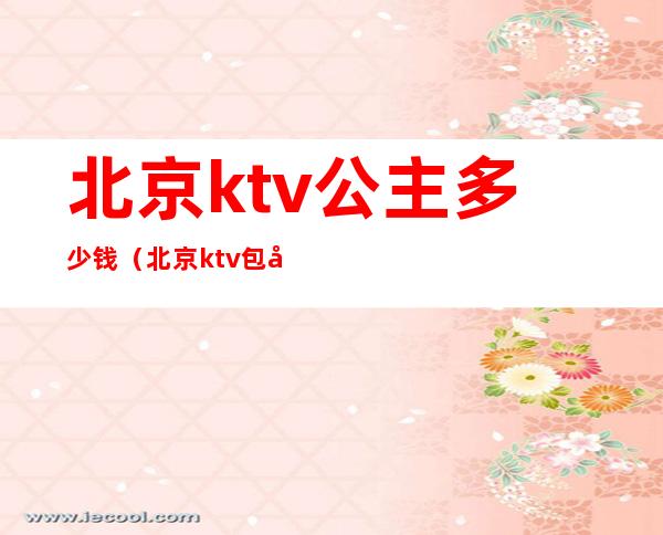 北京ktv公主多少钱（北京ktv包公主一般都多少钱）