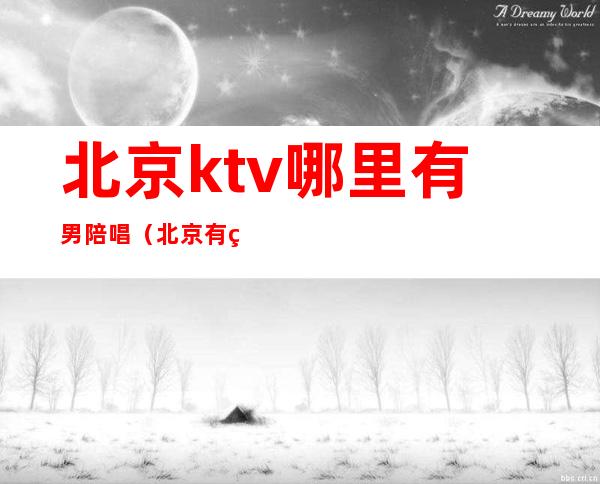 北京ktv哪里有男陪唱（北京有男孩陪唱的KTV吗）