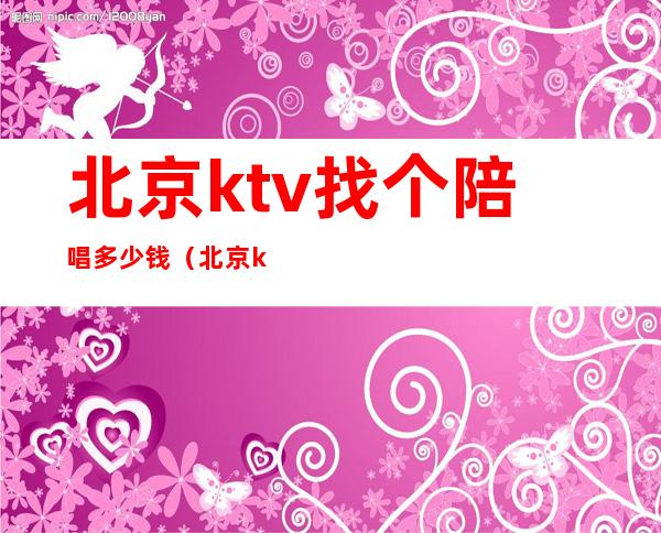 北京ktv找个陪唱多少钱（北京ktv陪酒多少钱一个）