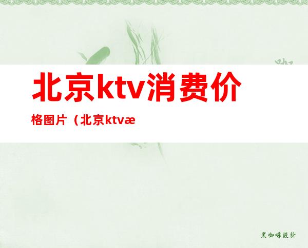 北京ktv消费价格图片（北京ktv消费价格图片高清）