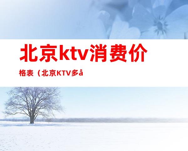 北京ktv消费价格表（北京KTV多少钱）