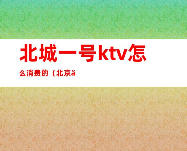 北城一号ktv怎么消费的（北京一号KTV）