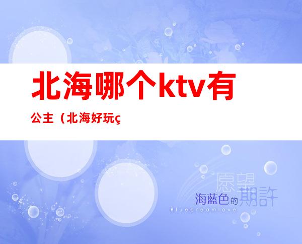 北海哪个ktv有公主（北海好玩的ktv）