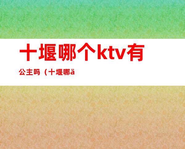 十堰哪个ktv有公主吗（十堰哪些KTV可以有公主）