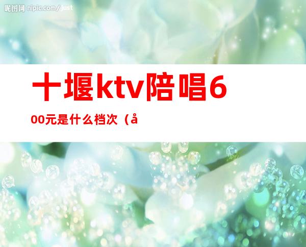 十堰ktv陪唱600元是什么档次（十堰大洋ktv陪唱）