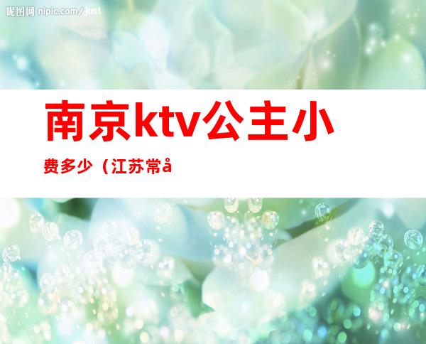 南京ktv公主小费多少（江苏常州ktv公主小费多少）