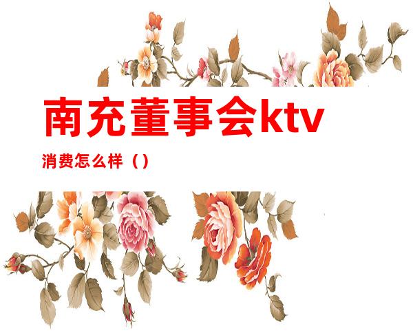 南充董事会ktv消费怎么样（）