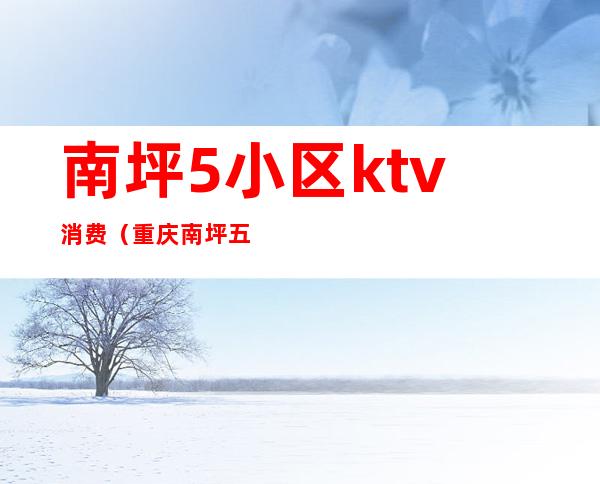 南坪5小区ktv消费（重庆南坪五小区ktv哪家好耍）