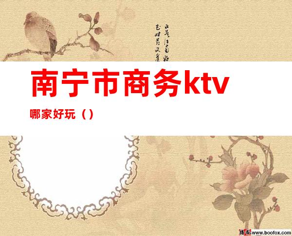 南宁市商务ktv哪家好玩（）