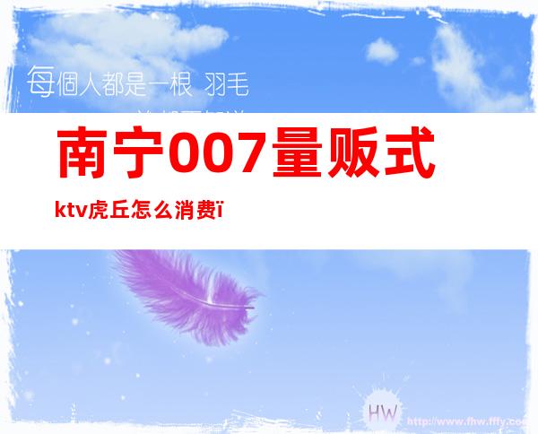 南宁007量贩式ktv虎丘怎么消费（）