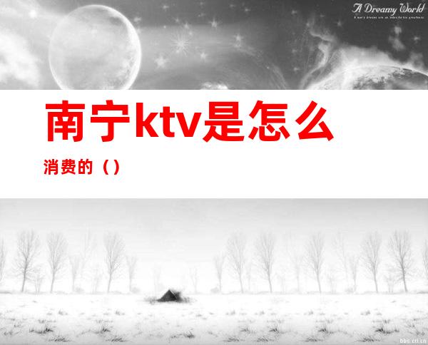 南宁ktv是怎么消费的（）