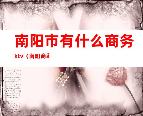 南阳市有什么商务ktv（南阳商务局）