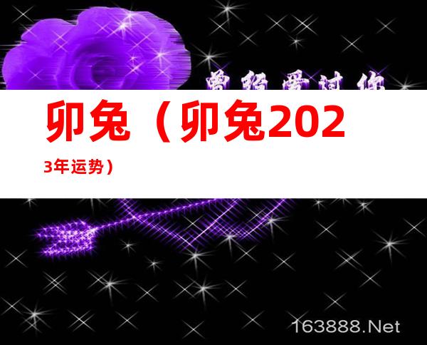 卯兔（卯兔2023年运势）