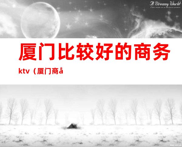 厦门比较好的商务ktv（厦门商务旅游）