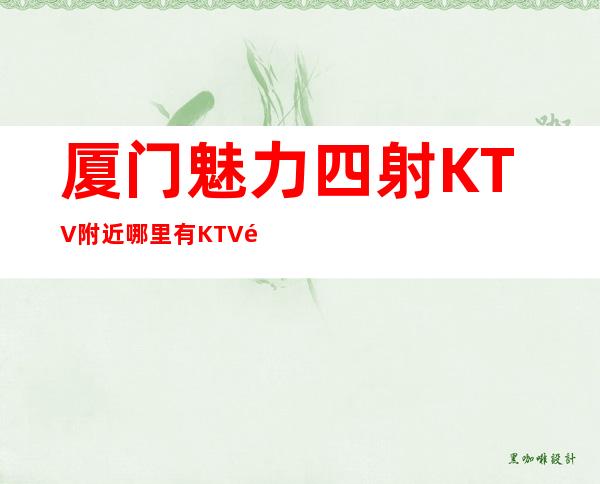 厦门魅力四射KTV附近哪里有KTV预定中心