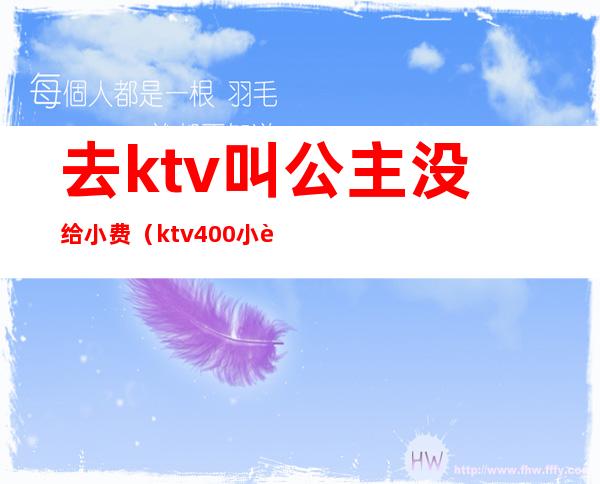 去ktv叫公主没给小费（ktv400小费的公主都能干嘛）