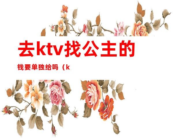 去ktv找公主的钱要单独给吗（ktv公主直接谈价钱能带走么）