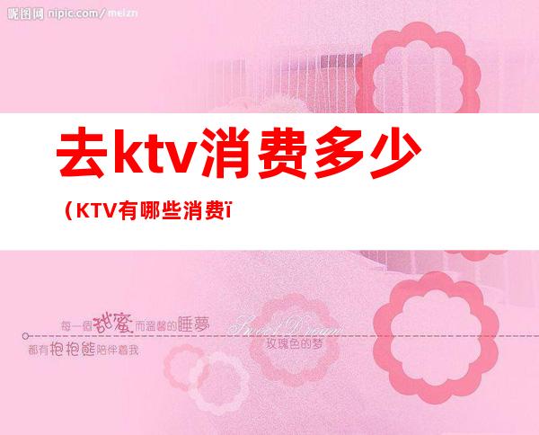 去ktv消费多少（KTV有哪些消费）