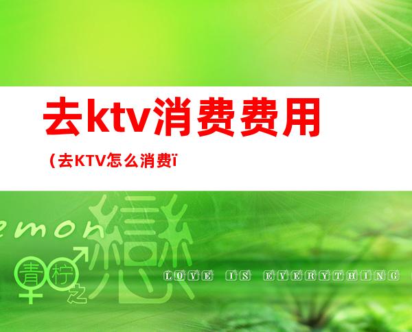 去ktv消费费用（去KTV怎么消费）