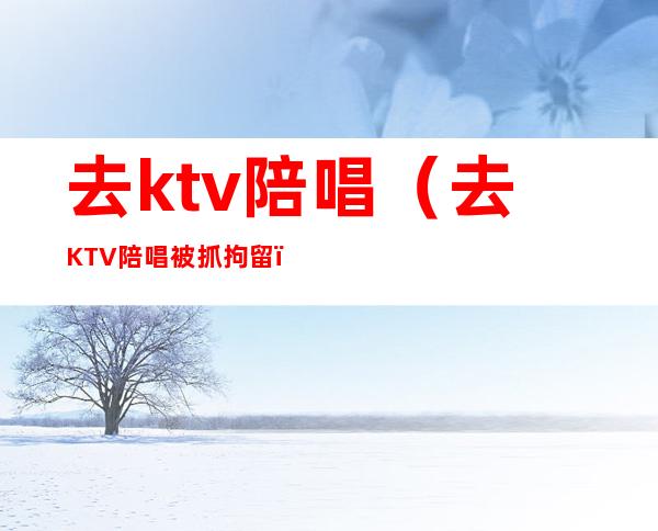 去ktv陪唱（去KTV陪唱被抓拘留）