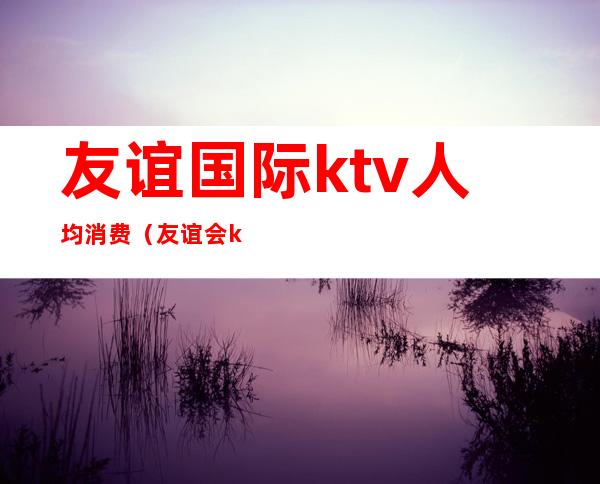 友谊国际ktv人均消费（友谊会ktv消费要多少）