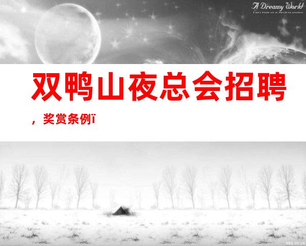 双鸭山夜总会招聘，奖 赏 条 例，了解规则才能赚、大