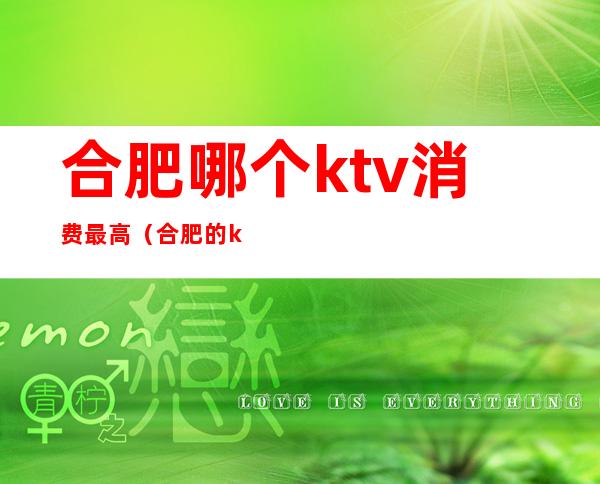 合肥哪个ktv消费最高（合肥的ktv哪里便宜点的）