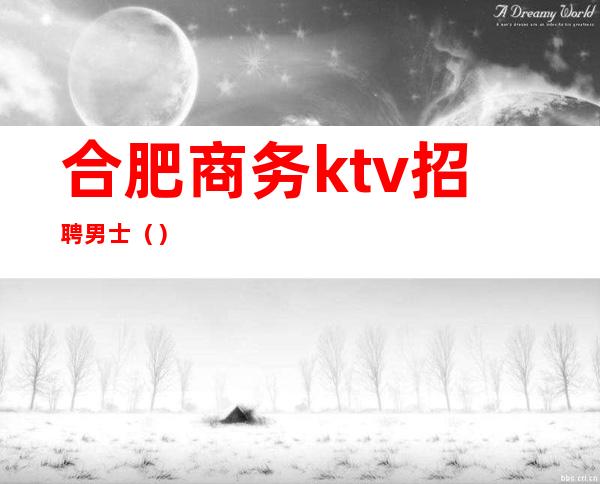 合肥商务ktv招聘男士（）