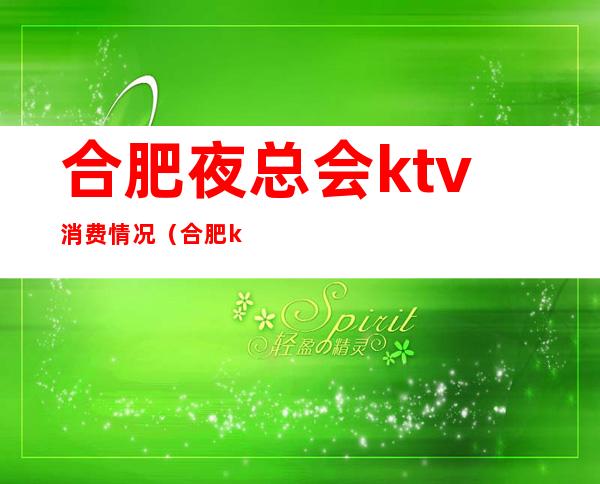 合肥夜总会ktv消费情况（合肥ktv夜场）